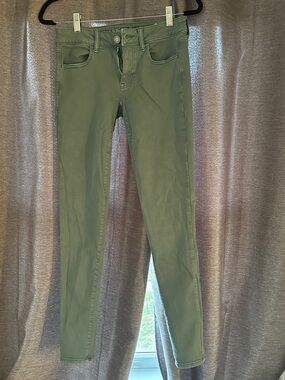 American Eagle Sage Green Women's Skinny Jeans